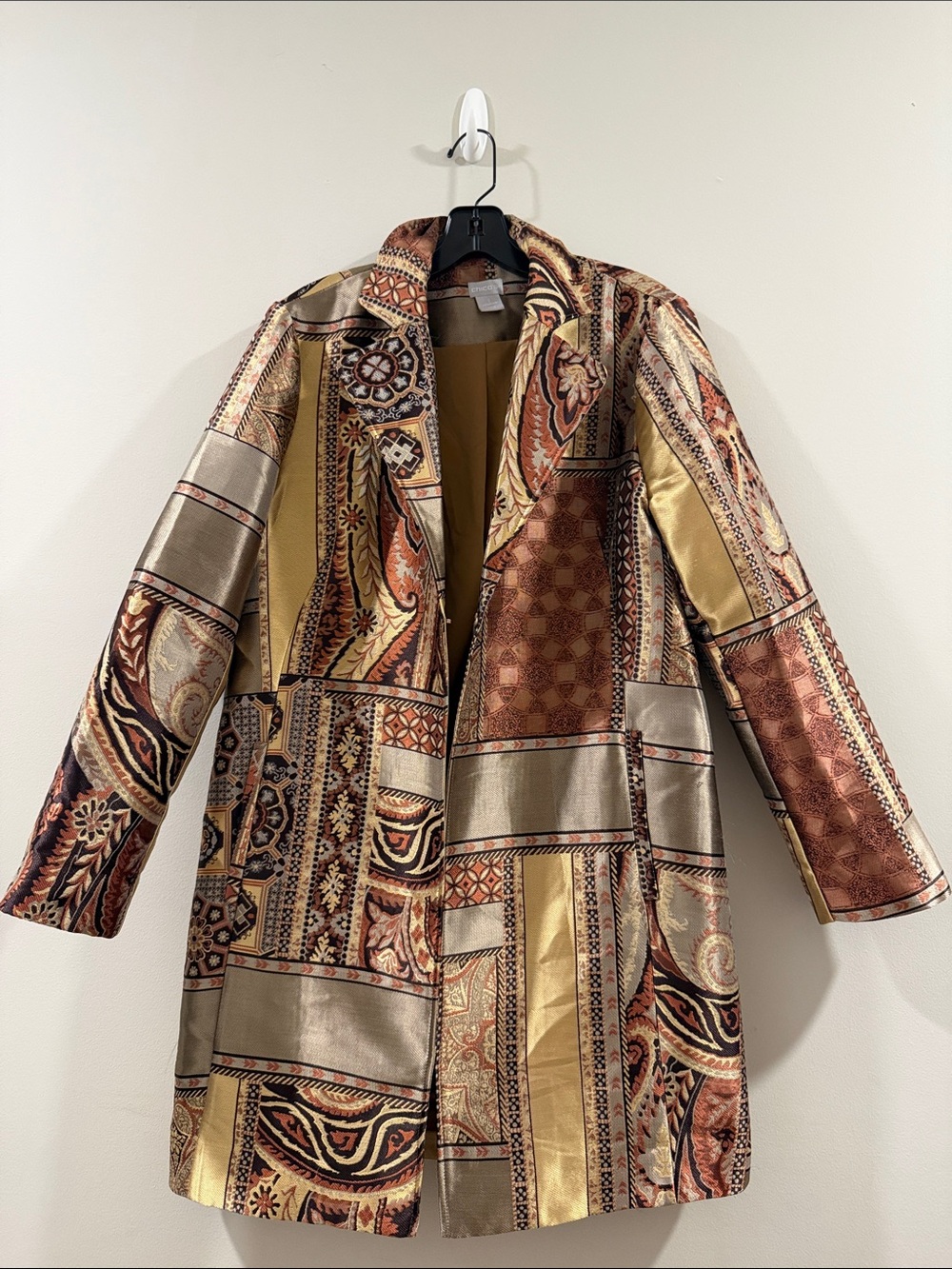 Chico's Multicolor Patchwork Jacket